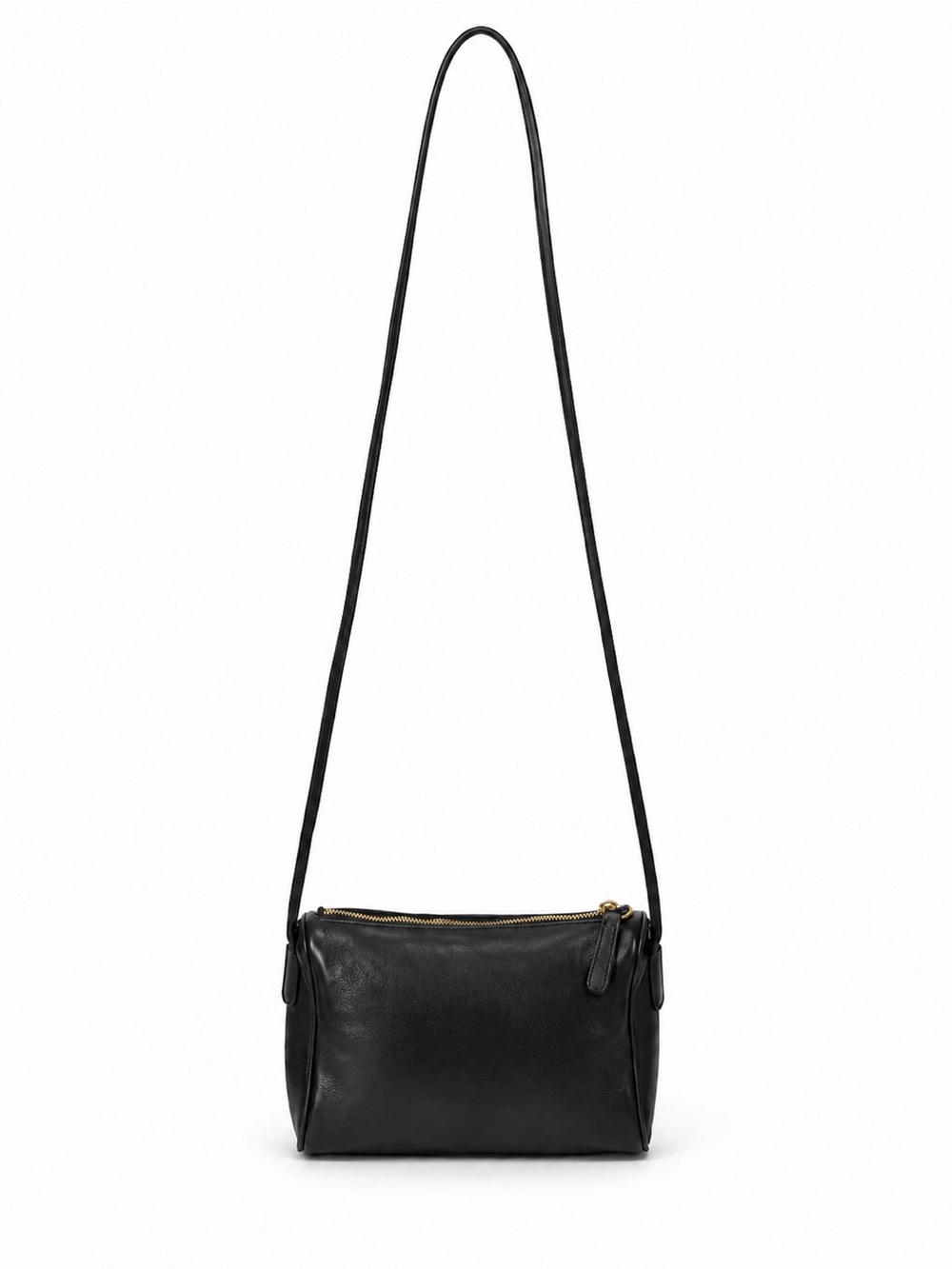 Vintage Coach Slim Black Leather Crossbody Shoulder Bag #0945-003 - Picture 2 of 13